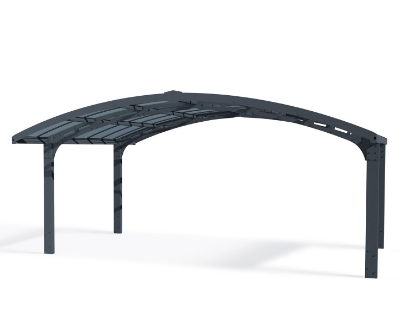 Imagine Carport auto Arizona Breeze 6 X 5 dublu-policarbonat - Canopia