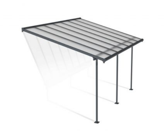 Imagine Copertina terasa Sierra 3 X 4 m, aluminiu GRI inchis - Canopia