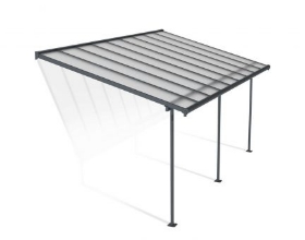 Imagine Copertina terasa Sierra 3 X 5.5 m, aluminiu GRI inchis - Canopia