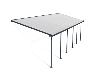 Imagine Copertina terasa Feria 3 X 9 m, aluminiu GRI inchis - Canopia