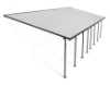 Imagine Copertina terasa Feria 4 X 12.12 aluminiu, GRI transparent - Canopia
