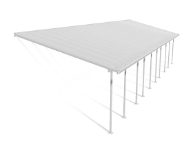 Imagine Copertina terasa Feria 4X14.56 aluminiu, alb transparent - Canopia