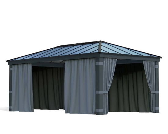 Imagine Set perdele pentru gazebo Dallas 3.6 X 6  - Canopia