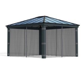 Imagine Set perdele pentru gazebo Dallas 3.6 X 4 m  - Canopia