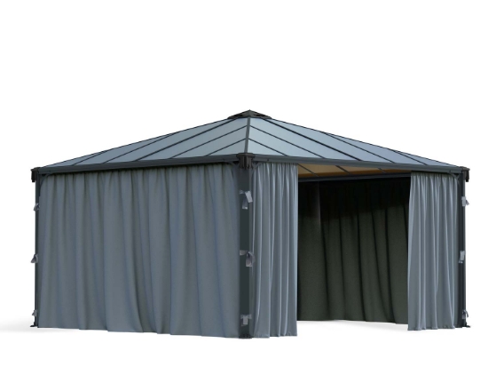 Imagine Set perdele pentru gazebo Palermo 4.3 x 4.3 - Canopia