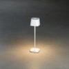 Imagine Lampa de masa cu USB, Mini Capri, crem-alb, 7x25 cm
