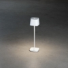 Imagine Lampa de masa cu USB, Mini Capri, crem-alb, 7x25 cm