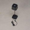 Imagine Lampa de masa cu USB, Capri, negru, 10x36 cm