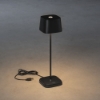 Imagine Lampa de masa cu USB, Capri, negru, 10x36 cm