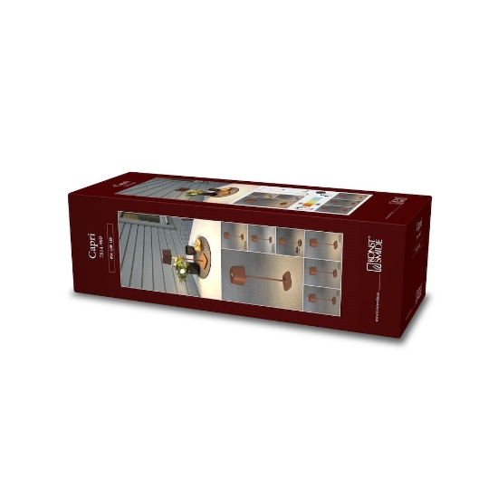 Imagine Lampa de masa cu USB, Capri, teracotta, 10x36 cm 