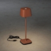 Imagine Lampa de masa cu USB, Capri, teracotta, 10x36 cm 