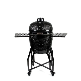 Imagine Gratar Kamado 41cm MEDIUM Black Edition, cu baza si laterale incluse, Yakiniku