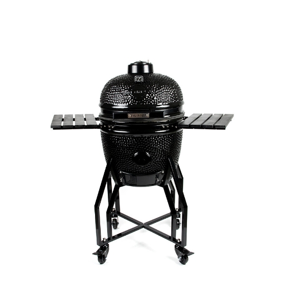 Imagine Gratar Kamado 41cm MEDIUM Black Edition, cu baza si laterale incluse, Yakiniku