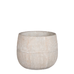 Imagine GHIVECI ROTUND CREM, OLAF-S  H15,5 cm  D18,5 cm