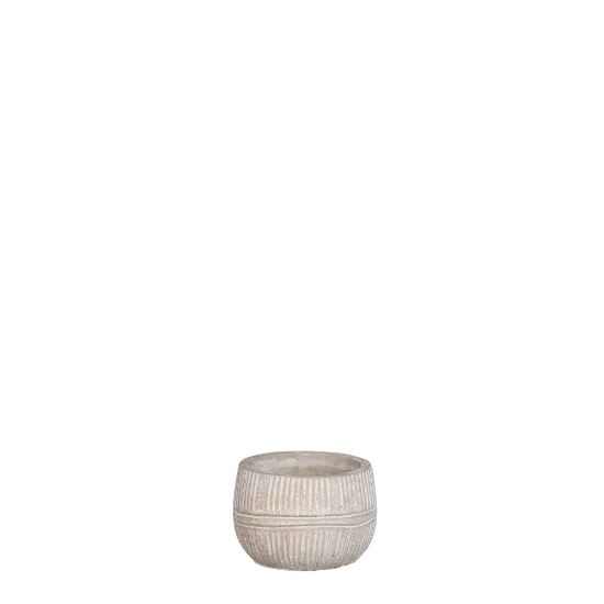 Imagine GHIVECI ROTUND CREM, OLAF-XS  H6,5 cm  D8,5 cm