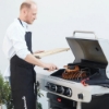 Imagine Gratar pe gaz SIESTA 412 Black Edition, 4 arzătoare principale + 1 lateral Barbecook