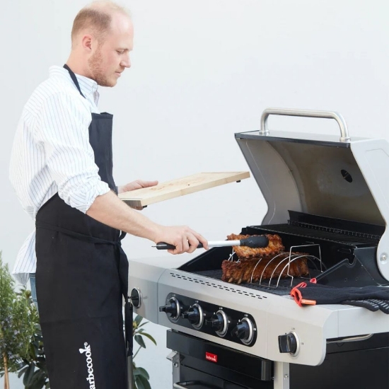 Imagine Gratar pe gaz SIESTA 412 Black Edition, 4 arzătoare principale + 1 lateral Barbecook