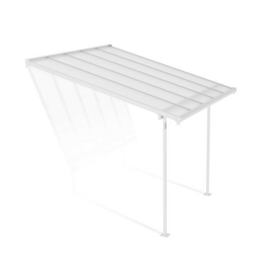 Imagine Copertina terasa Sierra 3 X 3 m, aluminiu alb - Canopia