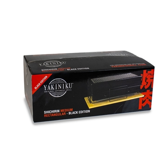 Imagine Gratar ceramic de masa  Shichirin,  Dreptunghiular, MEDIUM, YAKINIKU - black edition