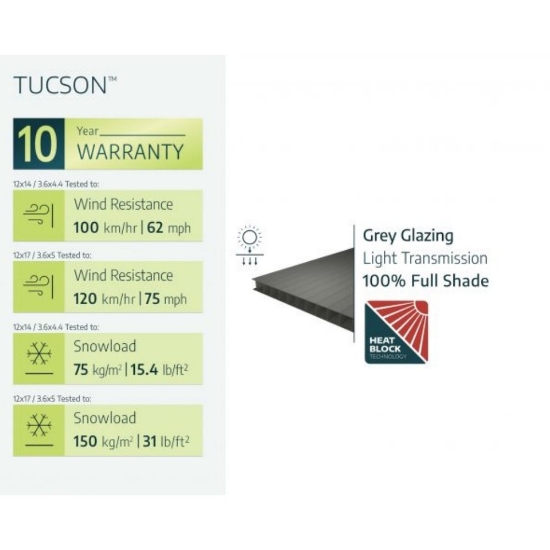 Imagine Pavilion grădină, Gazebo Tucson 3.6 X 4.3 X 2.4 m - Canopia