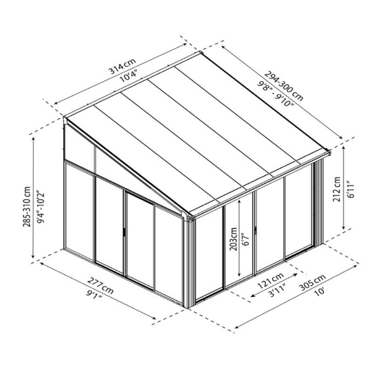 Imagine Gradina de iarna SanRemo 3x3.14m - Canopia, GRI