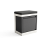 Imagine Modul Kitaway cu coș de gunoi alb-negru din beton neted, TUOZI