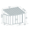 Imagine Gradina de iarna SanRemo 3x4.35 m  - Canopia, ALB
