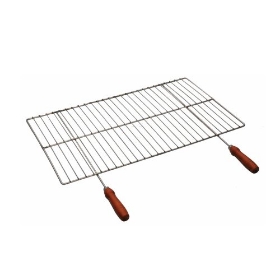 Imagine Grătar din Oțel Inoxidabil cu Mânere din Lemn– 50 x 35 cm