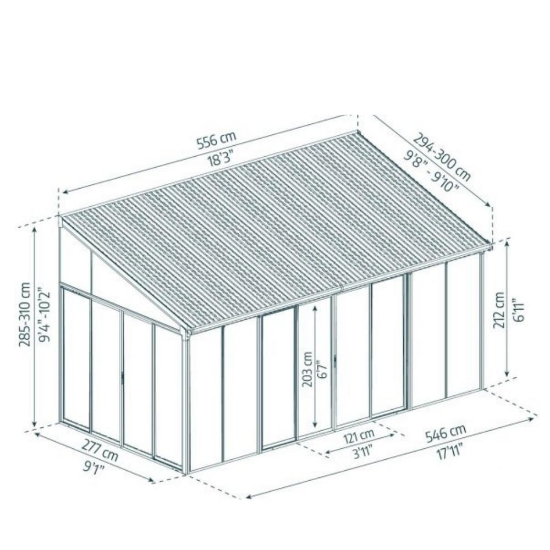 Imagine Gradina de iarna SanRemo 3x5.5m - Canopia, GRI