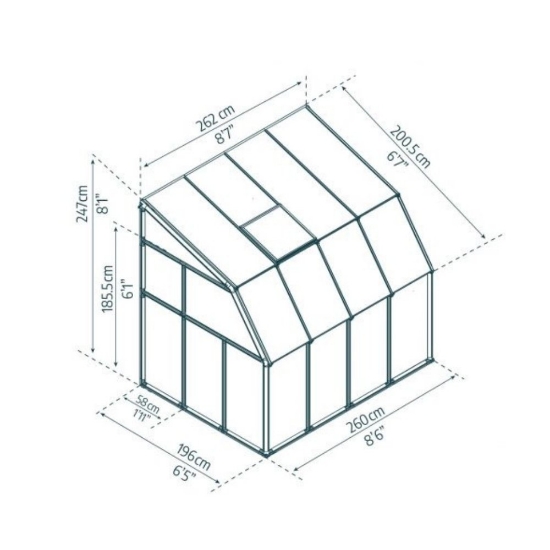 Imagine Gradina de iarna SunRoom 2x2.5m - Canopia