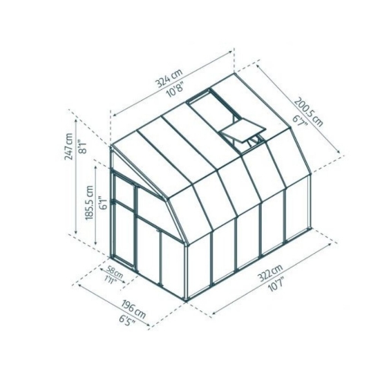 Imagine Gradina de iarna SunRoom 2x3m  - Canopia