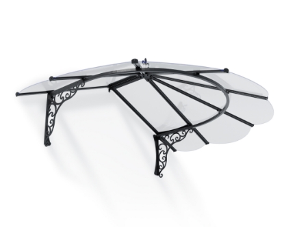Imagine Copertina usa Canopia Iris - Structură neagră și panouri transparente 1.8m X 1.2m