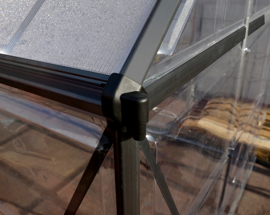 Imagine Seră Canopia Balance 2.44 X 4.87 m policarbonat - Structură gri & Panouri hibride