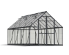 Imagine Seră Canopia Balance 8x16m policarbonat - Structură gri & Panouri hibride