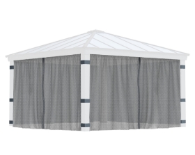 Imagine Set plase Canopia pentru foișor de grădină Dallas 4.3x4.3m -4 bucăți