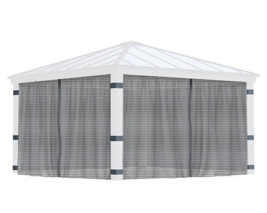 Imagine Set plase Canopia pentru foișor de grădină Dallas 4.3x4.3m -4 bucăți