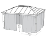 Imagine Set de Draperii Canopia pentru Dallas 4,3x4,9m Pavilion de Grădină - 4 buc