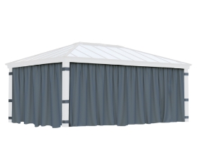 Imagine Set perdele Canopia pentru foișor de grădină Dallas 6,1 X 4,3 m - 4 buc