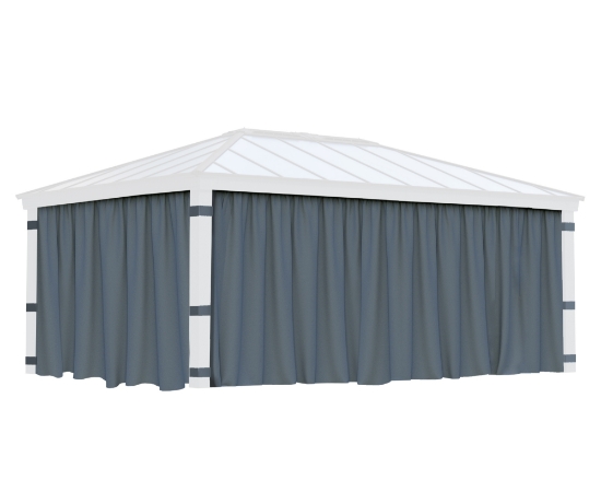 Imagine Set perdele Canopia pentru foișor de grădină Dallas 6,1 X 4,3 m - 4 buc