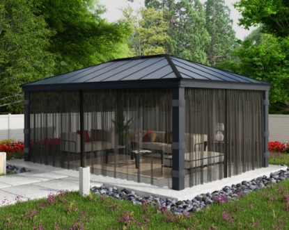Imagine Set plasă Canopia pentru foișor de grădină Dallas 4,3x6,1 m - 4 buc.