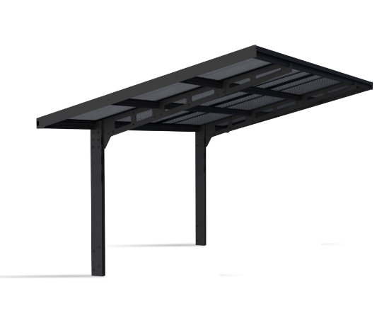 Imagine Carport auto Sydney 3x6m, din aluminiu si policabronat, Palram - Canopia