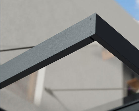 Imagine Copertina usa Canopia Sophia XL 1.4x6.6x0.17 m - Structură Gri & Panouri transparente