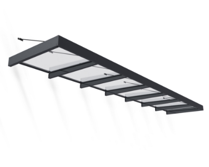 Imagine Copertina usa Canopia Sophia XL 1.4 X 6.6 m - Structură Gri & Panouri transparente