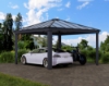 Imagine Carport auto din aluminiu, Canopia Colorado 4.3 x 4.3 m, Gri închis / Gri opac