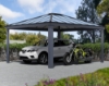 Imagine Canopia Colorado Carport auto din aluminiu 4.9X4.3 m - Gri închis / Gri opac