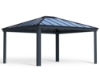 Imagine Carport auto din aluminiu Canopia Colorado 4.9X4.3 m - Gri închis / Gri opac