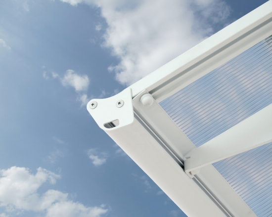 Imagine Copertina ușă Canopia Bordeaux - Structură albă și panouri de ceață