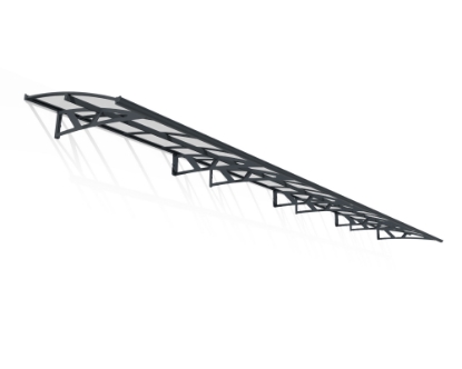 Imagine Copertina usa Canopia Amsterdam 8.9x1.4m - Structură gri și panouri transparente