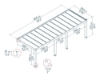 Imagine CANOPIA | Pergola terasă Helsinki 8.6m Hardtop din lemn de cedru
