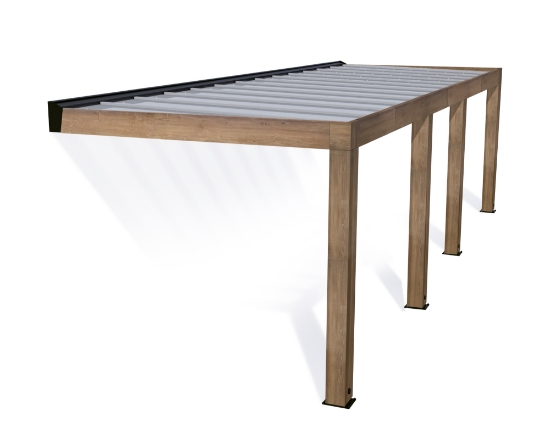 Imagine CANOPIA | Pergola terasă Helsinki 8.6m Hardtop din lemn de cedru